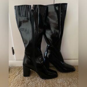Black Knee High Boots